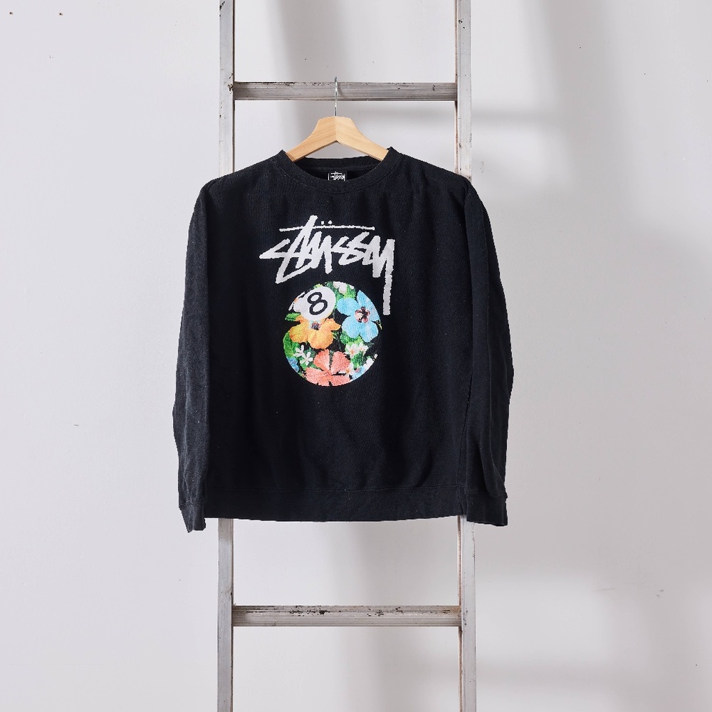 Vintage Stussy black Sweatshirt size medium